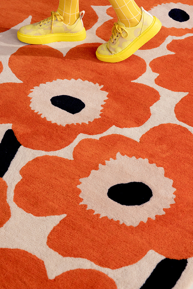 Marimekko Unikko Orange Red 132403 Rug