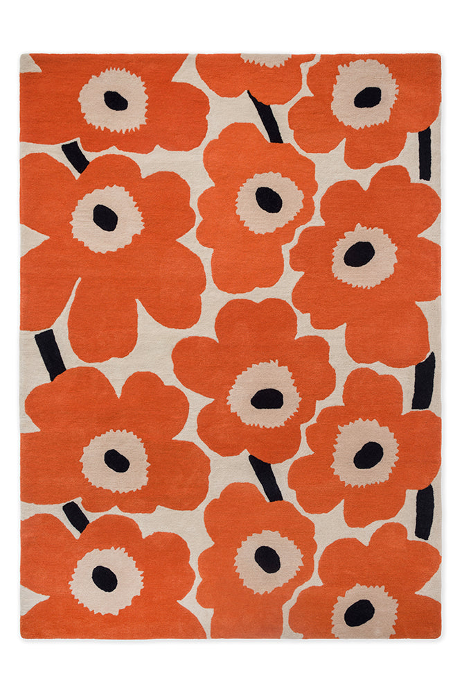 Marimekko Unikko Orange Red 132403 Rug