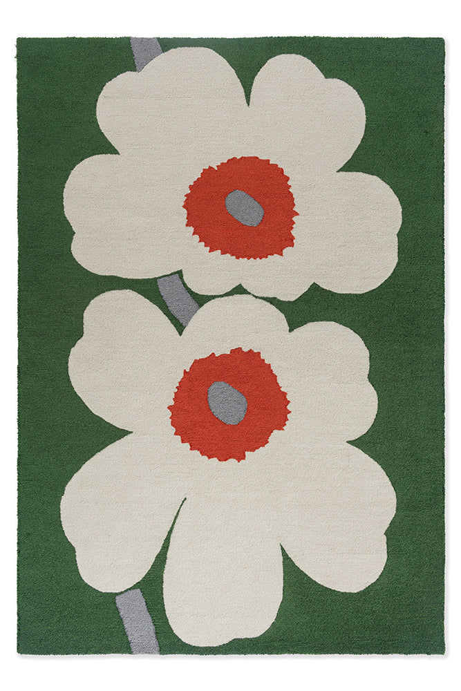 Marimekko Unikko 60th Anniversary Green 433007 Rug