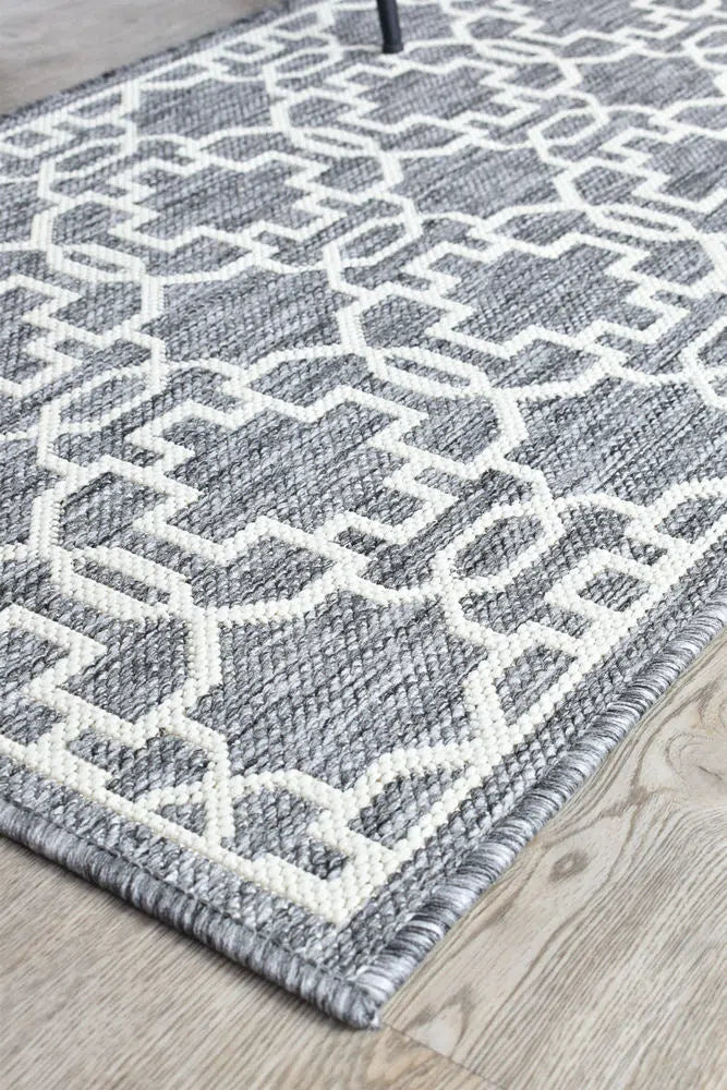 Alaska Indoor Outdoor 08 Grey Cream Rug