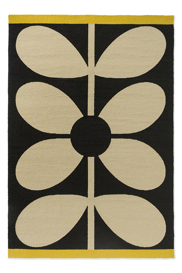 Orla Kiely Giant Sixties Stem Noir 463705 Outdoor Rug