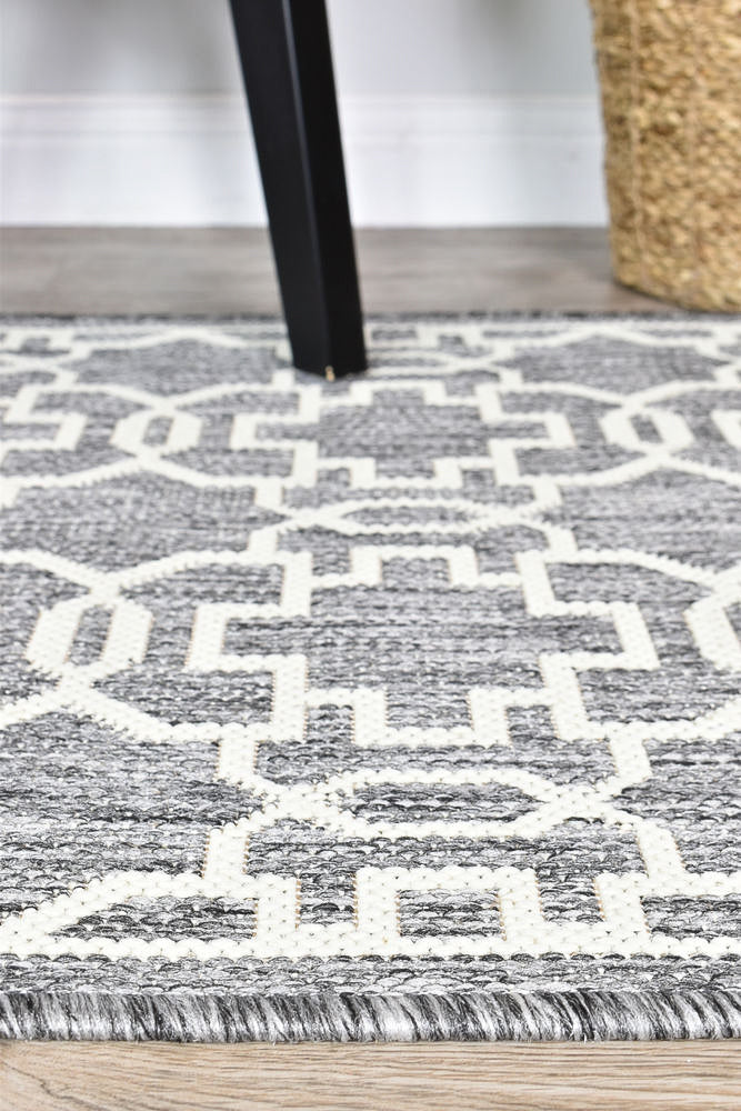 Alaska Indoor Outdoor 08 Grey Cream Rug